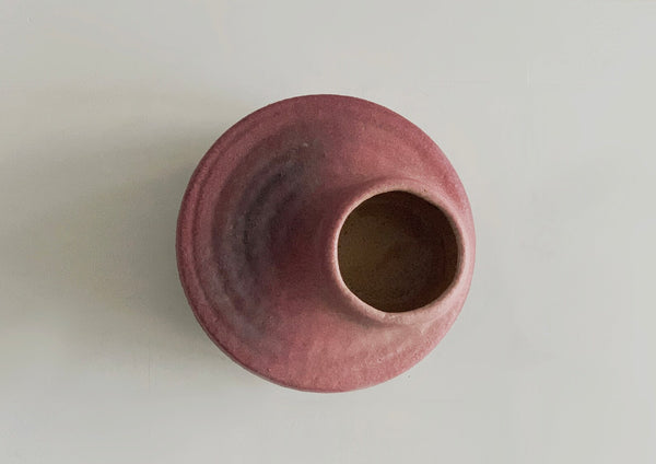 Set of Four Vintage Dutch Purple Lava Vases - Vest Keramiek, Afina