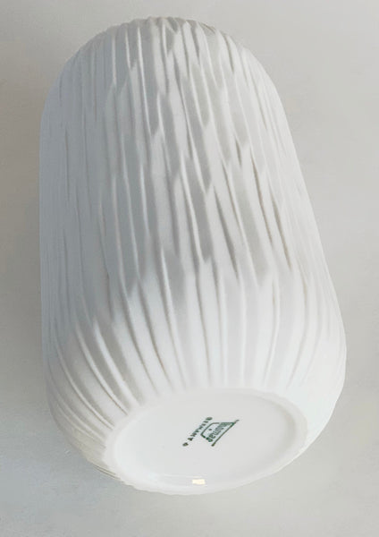 Modernist German White Matte Origami Vase - Thomas 60s