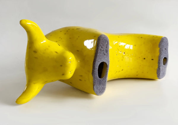 Mid- Century Yellow Ceramic Bull - 60s Otto Keramiek