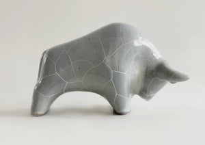 Mid Century Gray German Bull - Otto 70s