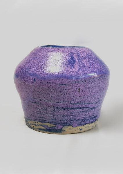One of a Kind Handmade Ceramic Vase – Lilac & Purple | Studio de la Fosse