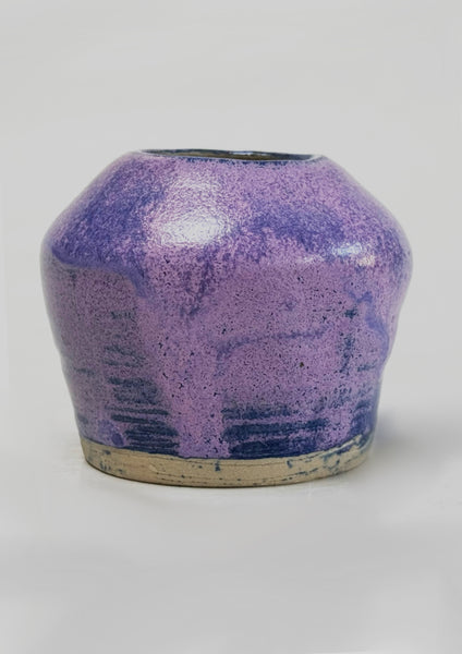 One of a Kind Handmade Ceramic Vase – Lilac & Purple | Studio de la Fosse