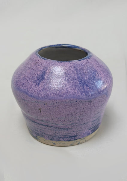 One of a Kind Handmade Ceramic Vase – Lilac & Purple | Studio de la Fosse