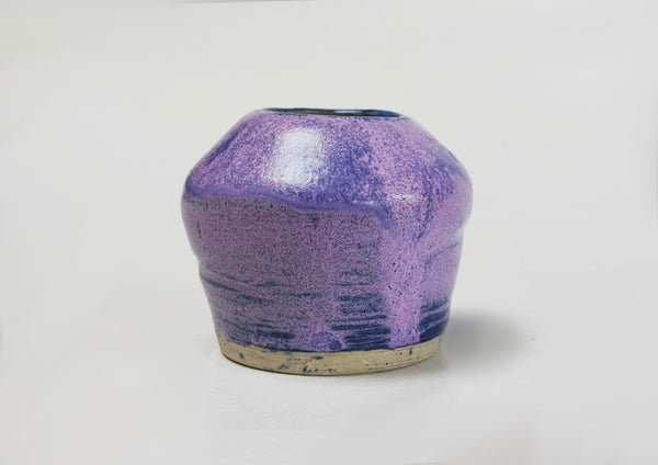One of a Kind Handmade Ceramic Vase – Lilac & Purple | Studio de la Fosse