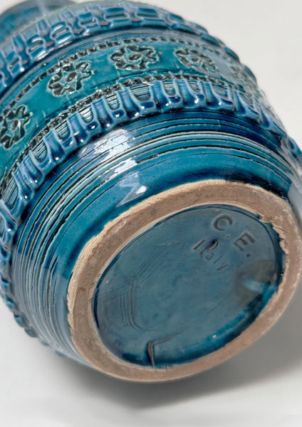 Large Rimini Blu Ceramic Vase – Aldo Londi for Bitossi Italy, 1960s