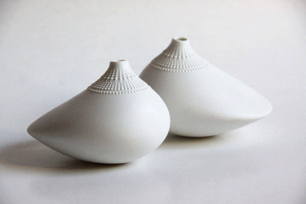 White Porcelain Pollo Vase - Wirkkala for Rosenthal