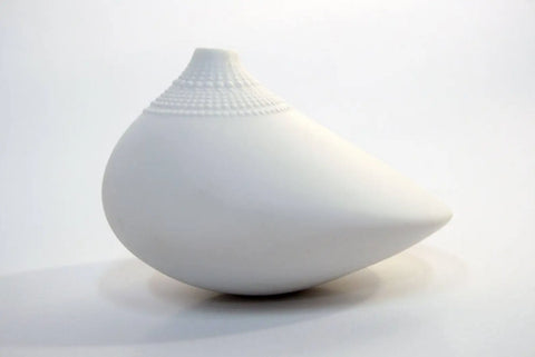 White Porcelain Pollo Vase - Wirkkala for Rosenthal