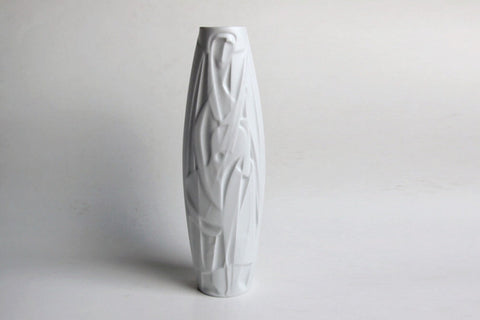 Rare XL German Porcelain Op Art Vase 'The Lute Player' - Cuno Fischer for Rosenthal 70s- Studio Linie