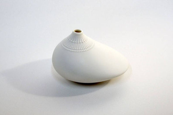White Large Porcelain Pollo Vase - Wirkkala for Rosenthal