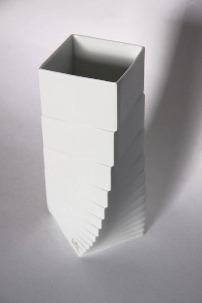 Porcelain White Modernist Vase - Christa Hausler-Goltz for Rosenthal