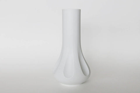 Mid Century Tall White  Bisque Op Art Vase - Hutschenreuther, 1960s