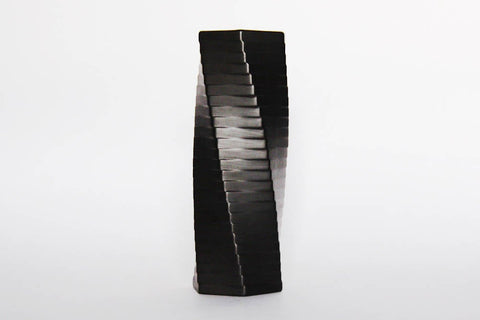 Porcelain Black Matte Modernist Vase - Werner Uhl for Rosenthal Studio Linie 1971
