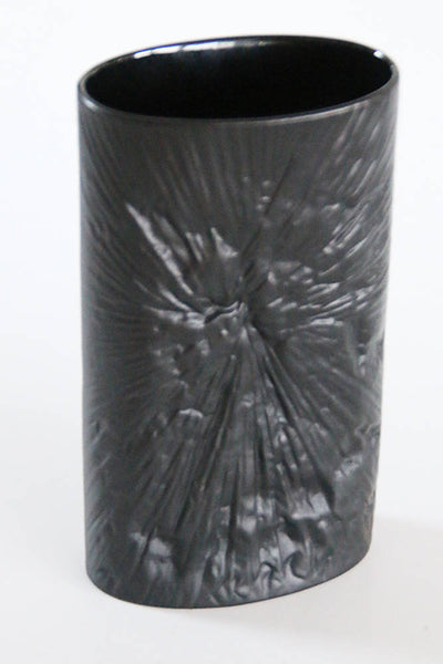 Mid Century  Porcelain  Black Matte Vase - M. Freyer for Rosenthal 1970s
