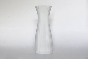 Modernist  Porcelain White 'Plissée' Vase - M. Freyer for Rosenthal
