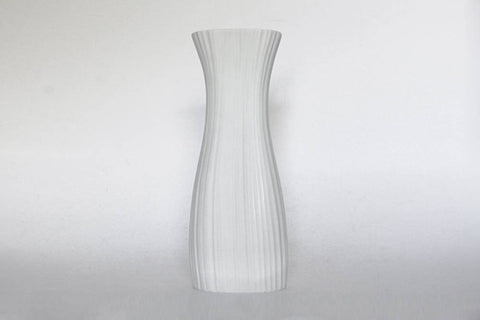Modernist XL Porcelain White 'Plissée' Vase - M. Freyer for Rosenthal