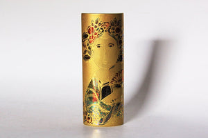 RARE Bjørn Wiinblad Golden Scheherazade Oval Vase - Rosenthal Studio Linie 70s