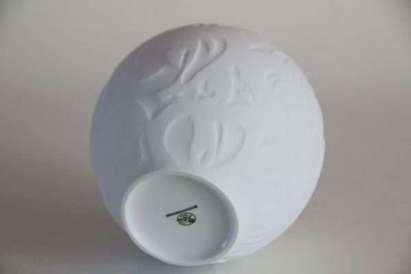 Porcelain Bisque Architectural Ball Vase  - Hutschenreuther 1960s