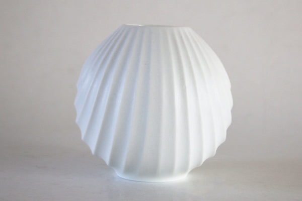 Porcelain Bisque Architectural Ball Vase  - Scherzer 1960s