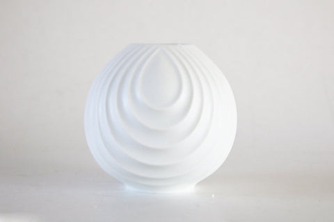 Porcelain Bisque Architectural Ball Vase  - Scherzer 1960s