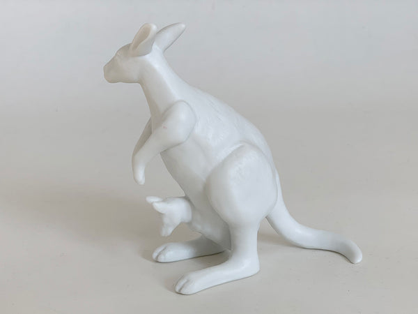 Modernist German  Stylish White Biscue Porcelain Kangaroo - Rosenthal