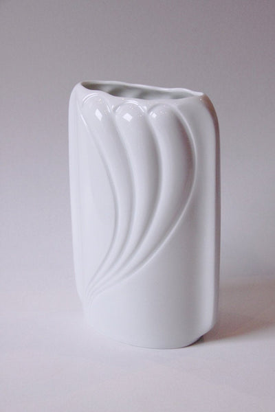 Vintage German White Porcelain  Vase - Thomas 70s