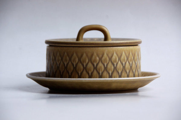 Quistgaard -Vintage  Danish Jam Jar & Plate (Pattern) - 1970s