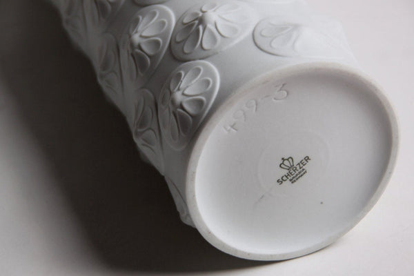 Vintage XL Porcelain Op Art Vase - Scherzer 60s