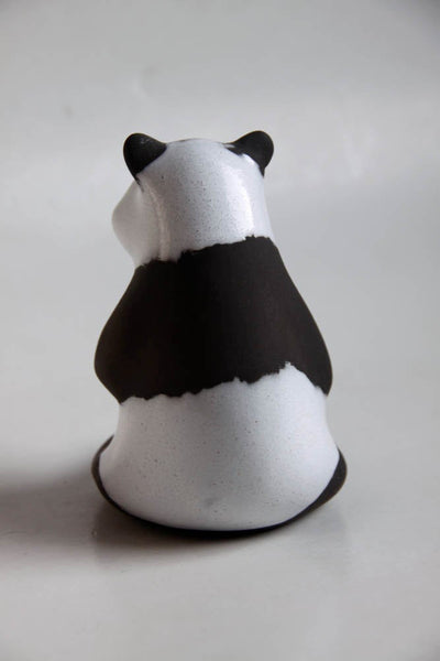 Mid Century Cor Unum Panda Bear Figurine - Dutch Pottery c.70s 80s