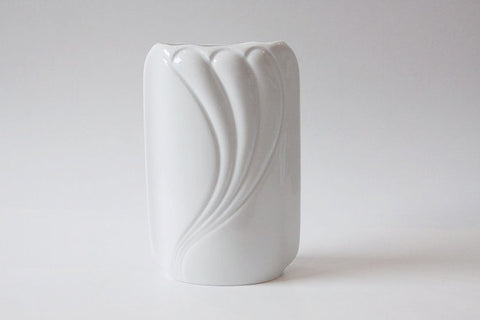 Vintage German White Porcelain  Vase - Thomas 70s