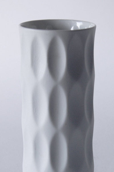 Modernist Bisque Op Art Vase by Heinrich Fuchs - Hutschenreuther 1960s