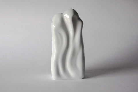 Modernist Elegant White Porcelain  Vase - Eschenbach 60s
