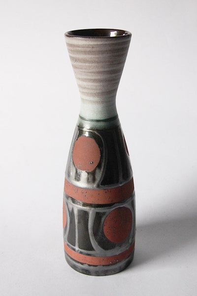 Rare Vintage Tall Red  "Luxuxs" Vase 1219-30 -   Tönnieshof, 1965