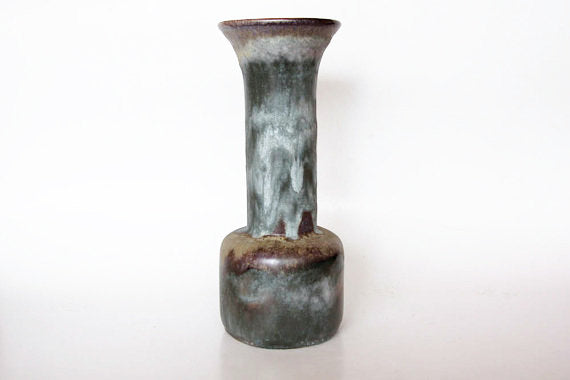 Ruscha - Vintage  Large Grey /Brown / Blue Lava Vase 60s