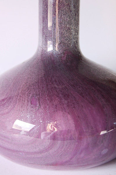 Mid Century Modern Danish Lilac Crystal "Troldglas" Table Light - Sidse Werner, Holmegaard 1975