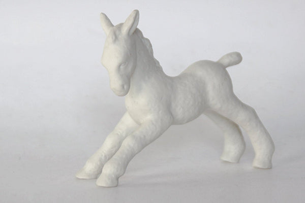 Vintage German White Horse Figurine - Schaubach 60s