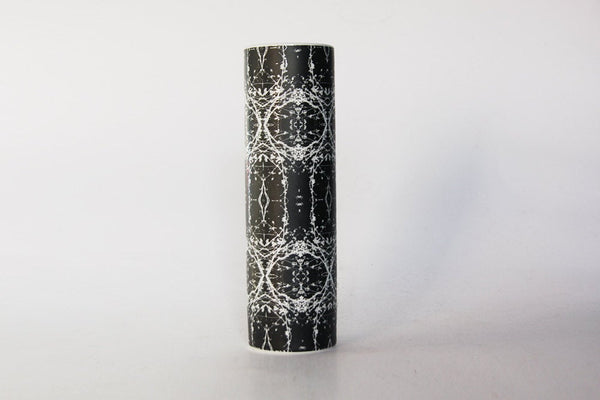 Mid-Century Rare Black /White Decor Vase - Eschenbach 70s 80s