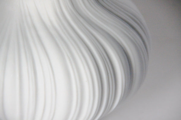 Porcelain White  'Plissée' Vase - M. Freyer for Rosenthal 1960s