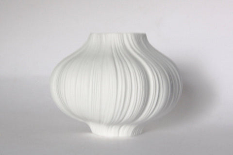 Porcelain White  'Plissée' Vase - M. Freyer for Rosenthal 1960s
